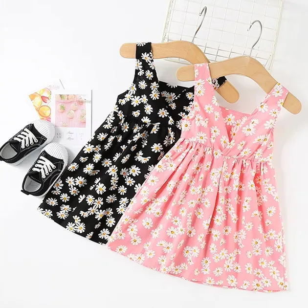 floral dress, baby dress, sleeveless dress