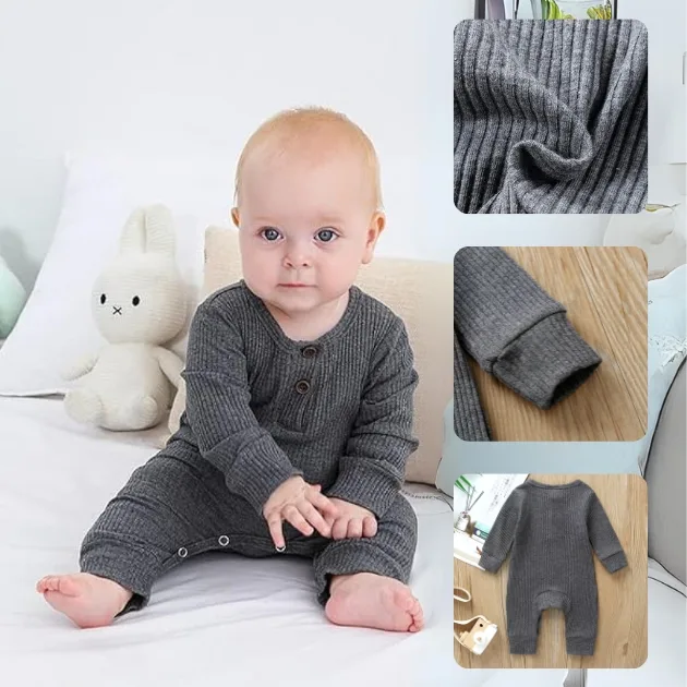 long sleeve jumpsuit, baby romper, long sleeve romper, cotton jumpsuit