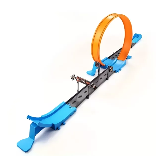 macchina giocattolo catapulta, pista da corsa