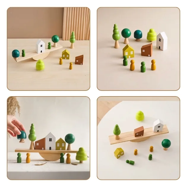 montessori toy, stacking toy, montessori stacking toy, wooden stacking blocks