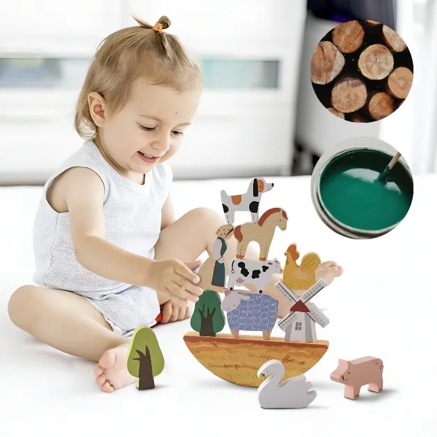 montessori toy, stacking toy, montessori stacking toy, wooden stacking blocks