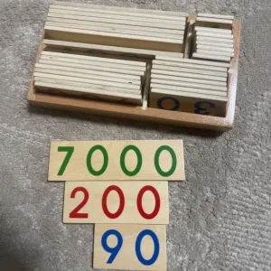 Ricevuto Carte di Numeri in Legno per l'Apprendimento della Matematica dal cliente J**n.