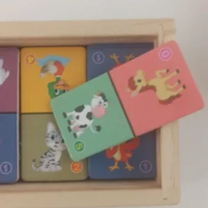 Set di Domino di Animali in Legno ricevuto dal cliente S****a.