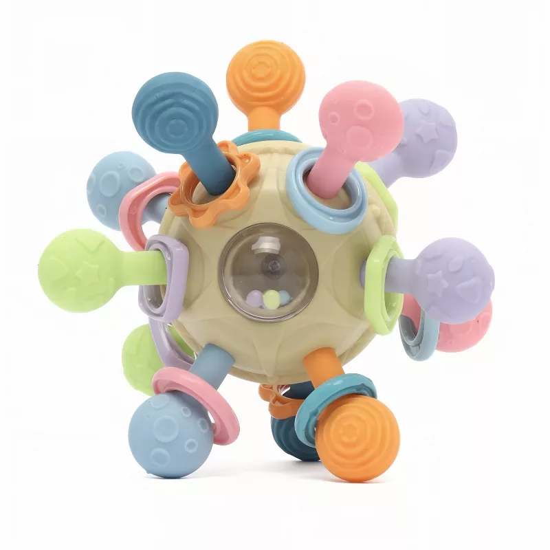 montessori toy, sensory toy, teether toy, teether, rattle toy, development toy, silicone teether, rattle ball