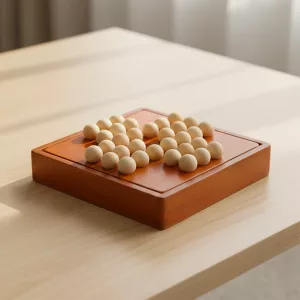Solitaire in Legno Gioco da Tavolo Divertente per Famiglia