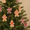 christmas ornament, wooden christmas tree ornament, christmas tree hanging decoration, cute christmas ornaments