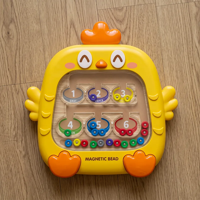 magnetic maze toy, magnetic maze puzzle, magnet color and counting maze