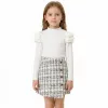long sleeve top and skirt set
