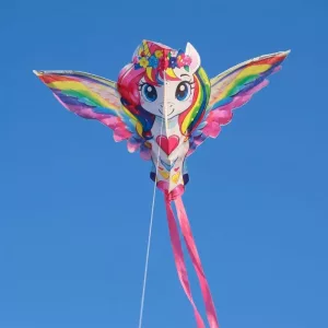 Grande aquilone unicorno con grandi ali per bambini