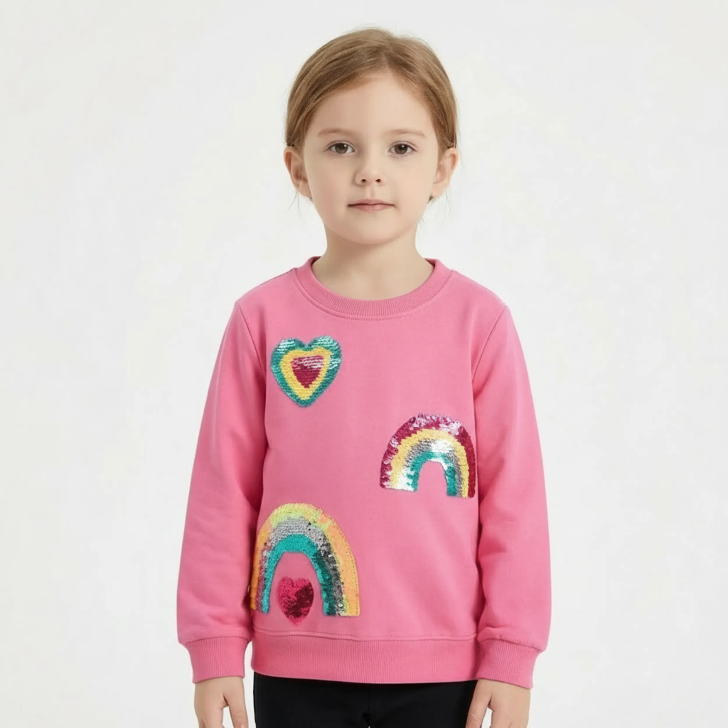 Felpa in Cotone a Maniche Lunghe per Bambini