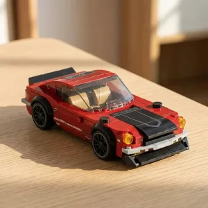 Set di costruzione auto da corsa STEM con blocchi di montaggio per bambini