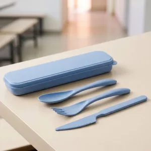 Set di Posate Portatili per Bambini da 3 Pezzi