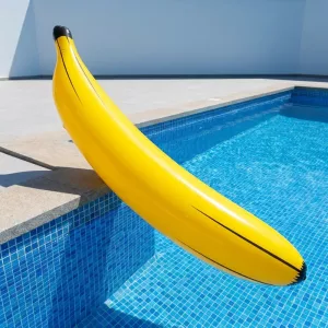 Giocattolo gonfiabile da esterno a forma di banana e decorazione per feste