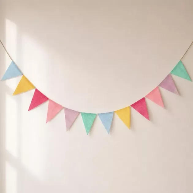 birthday flags, hang flags birthday, pennant banner