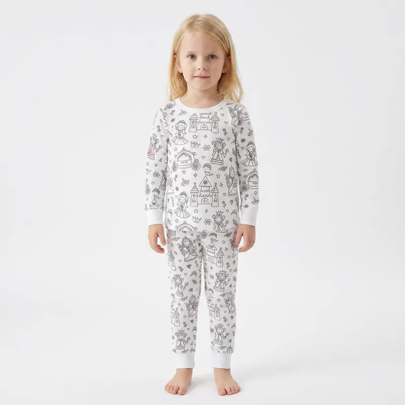 colorable pajama set