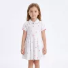 short sleeve dress, shirt dress, collar dress