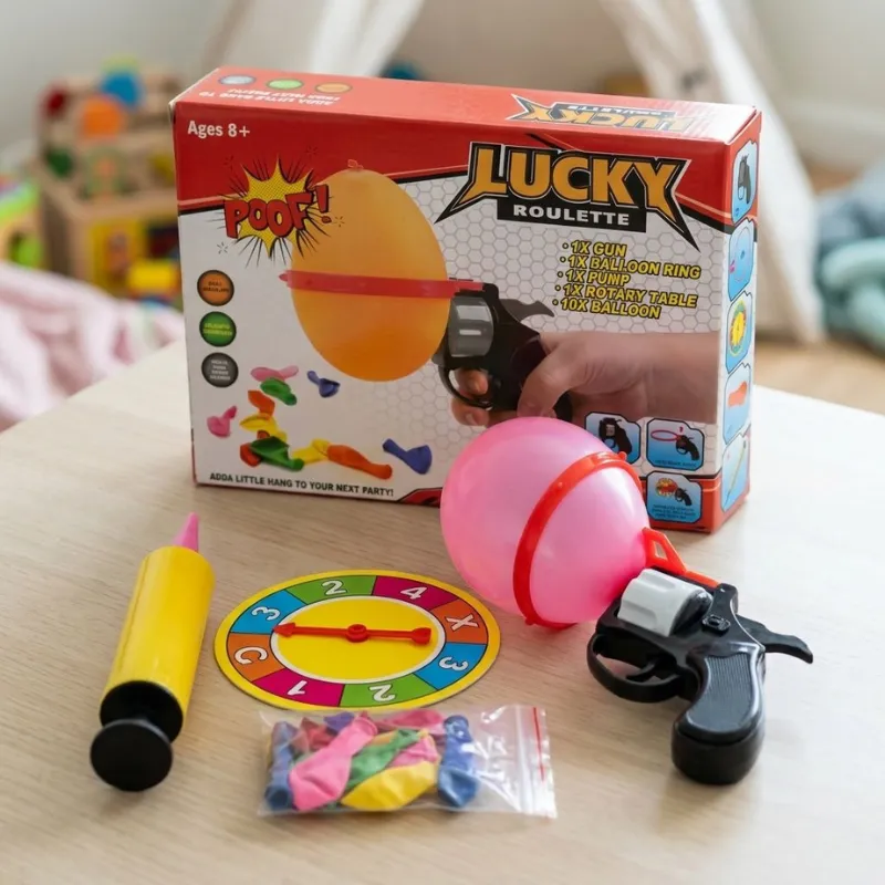 Divertente giocattolo spara palloncini per bambini