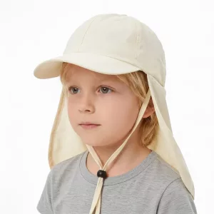 Cappellino da baseball con protezione UV e coprinuca per bambini