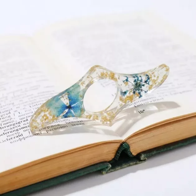 thumb book page holder, thumb ring page holder