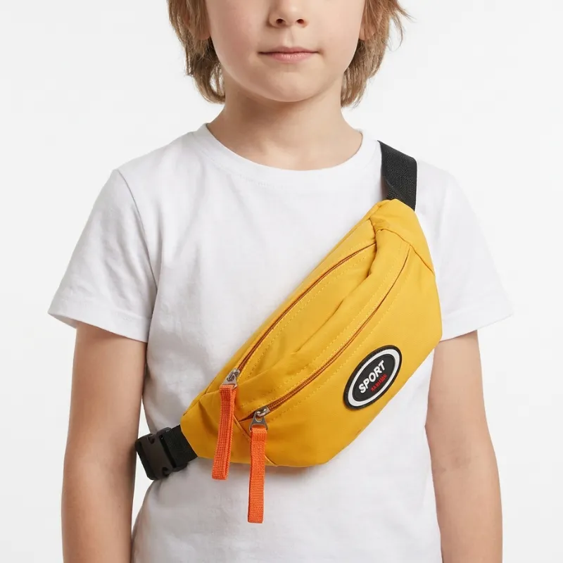 Marsupio da viaggio con tasca con zip per bambini