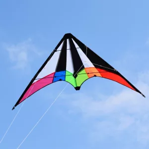 Aquilone acrobatico arcobaleno a doppia linea per bambini