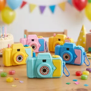 Set da 5 graziosi giocattoli a forma di fotocamera colorata per bambini