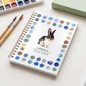 Incantevole kit artistico con libro di pittura ad acquerello per bambini