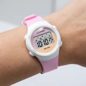 Orologio digitale da polso impermeabile con illuminazione per bambini