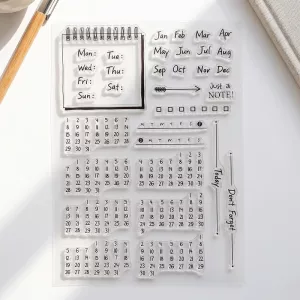 calendar stamp set
