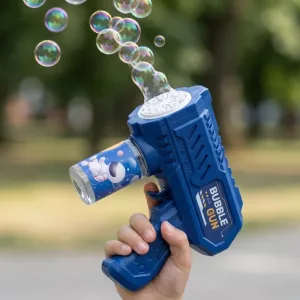 Giocattolo pistola sparabolle automatica portatile per bambini