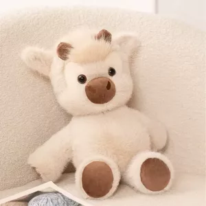 Simpatico peluche a forma di mucca per bambini
