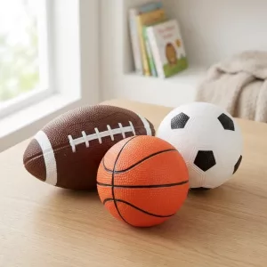 Set di 3 palloni sportivi gonfiabili per bambini