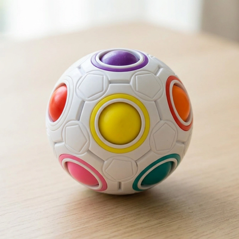 fidget ball puzzle, magic rainbow ball, rainbow puzzle ball, fidget rainbow ball magic, cube rainbow ball