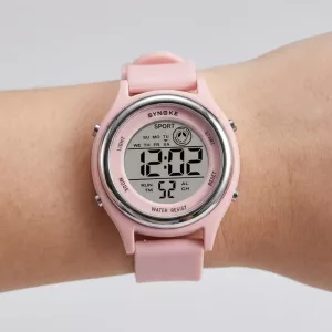 Orologio da polso digitale impermeabile con LED luminoso per bambini