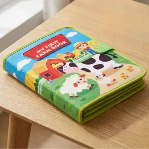 Libro silenzioso Montessori in feltro con attività sulla fattoria per bambini