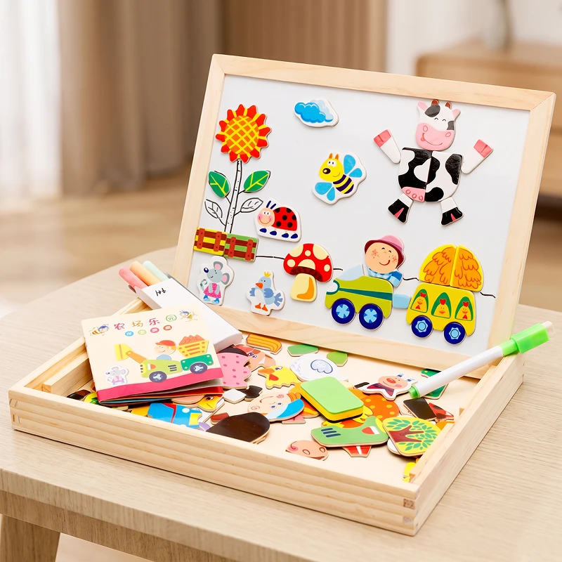magnetic drawing board, wooden magnetic drawing board, magnetic doodle board, magnetic sketch pad
