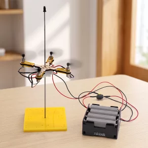Kit fai-da-te per assemblare un modello di drone in legno, giocattolo scientifico STEM per bambini