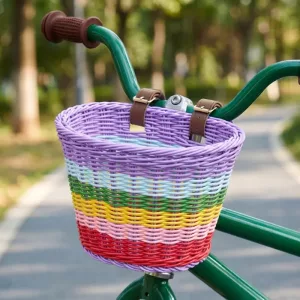 bicycle basket front wicker, bicycle basket, bike handlebar basket