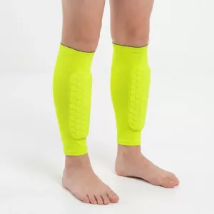 1 paio di parastinchi imbottiti da calcio con manicotti per gambe per bambini
