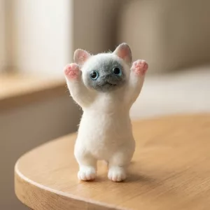 Simpatico gatto squishy antistress da stringere, giocattolo fidget per bambini