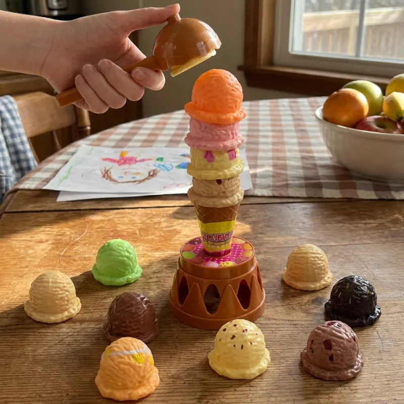 Gioco di equilibrio impila-gelati per bambini