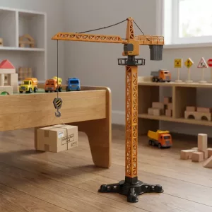 Camion da cantiere con gru a torre per bambini