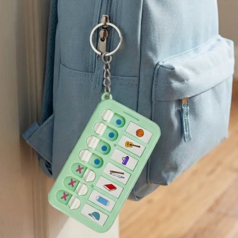 Portachiavi checklist planner quotidiano per bambini
