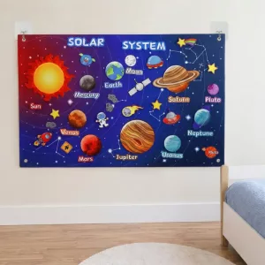 Gioco Montessori Busy Board in feltro con storie per bambini